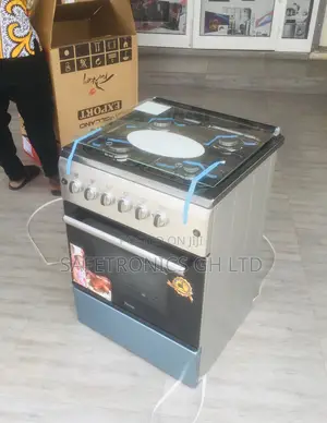 60x60 Ferre 4 Gas Cooker Oven With Grill Gray