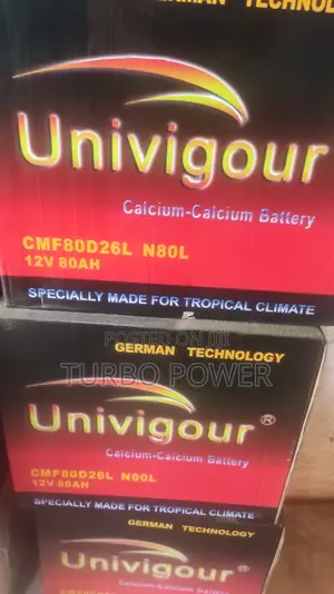 Univigour 80D26L Batteries 15 Plates Block Type