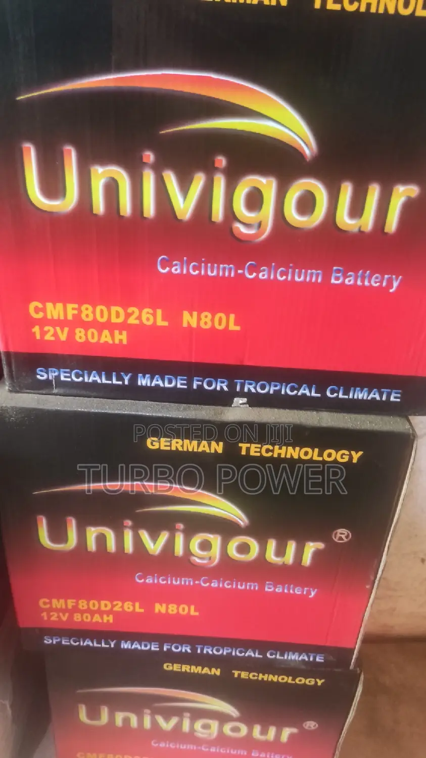 Univigour 80D26L Batteries 15 Plates Block Type