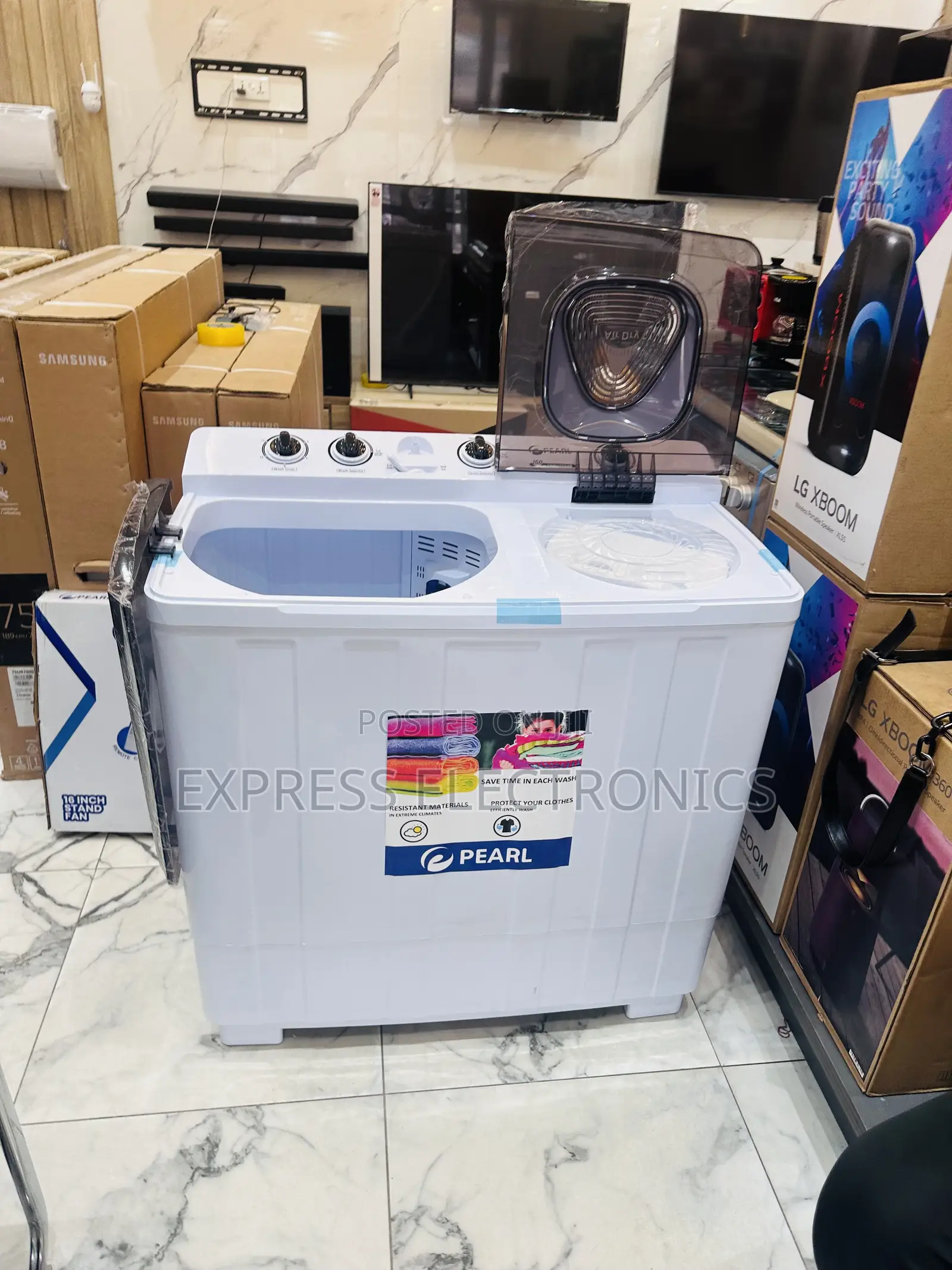 Available Now at Store Pearl 15kg Topload Washing Machine