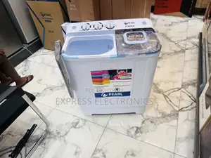 Pearl 7kg Topload Twintub Wash and Spin White Washing