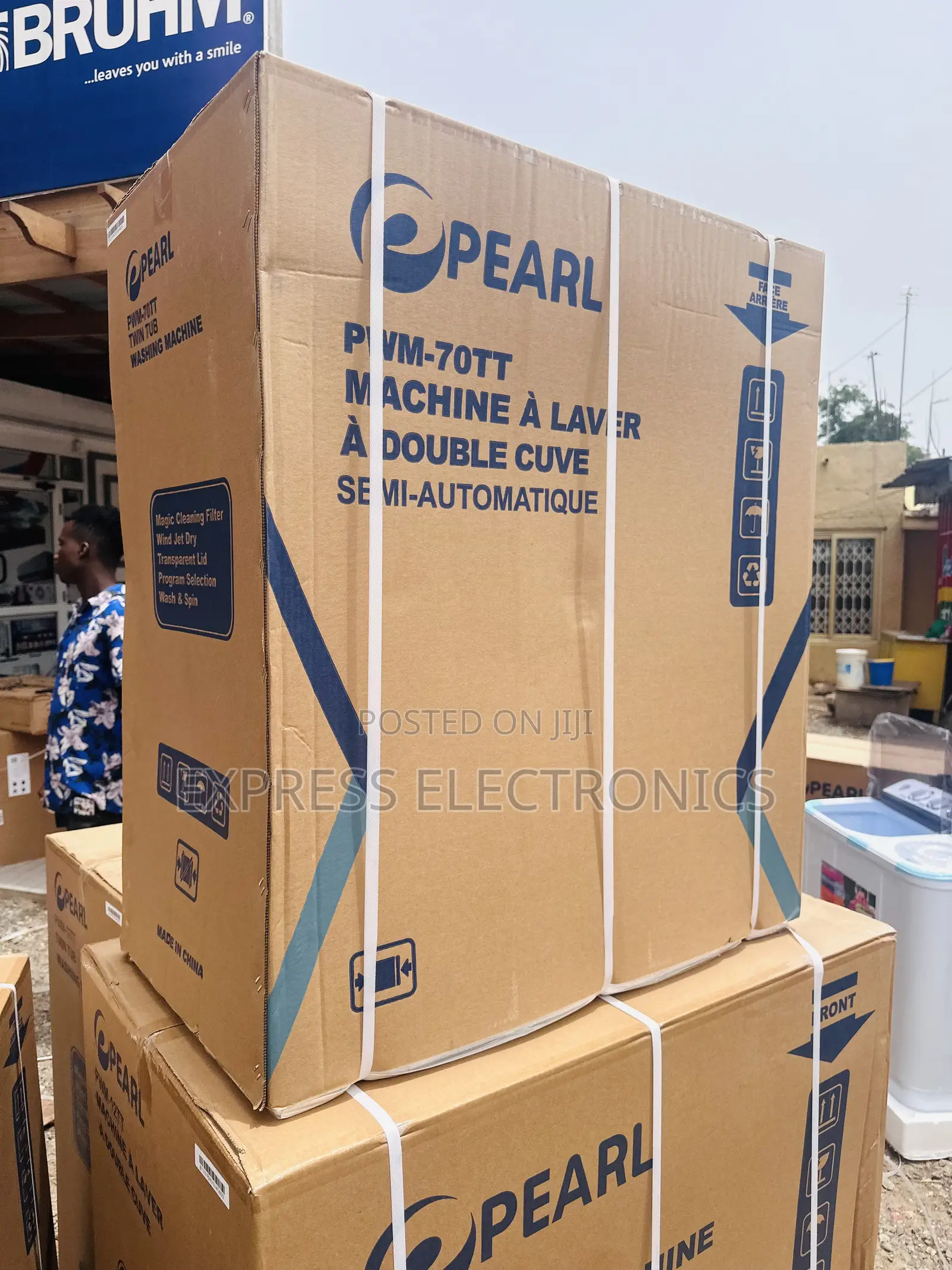 Movable Washing Machine Pearl 7kg Topload