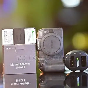 Canon Eos Rp + Adapter + Three Batteries + Dual Charger