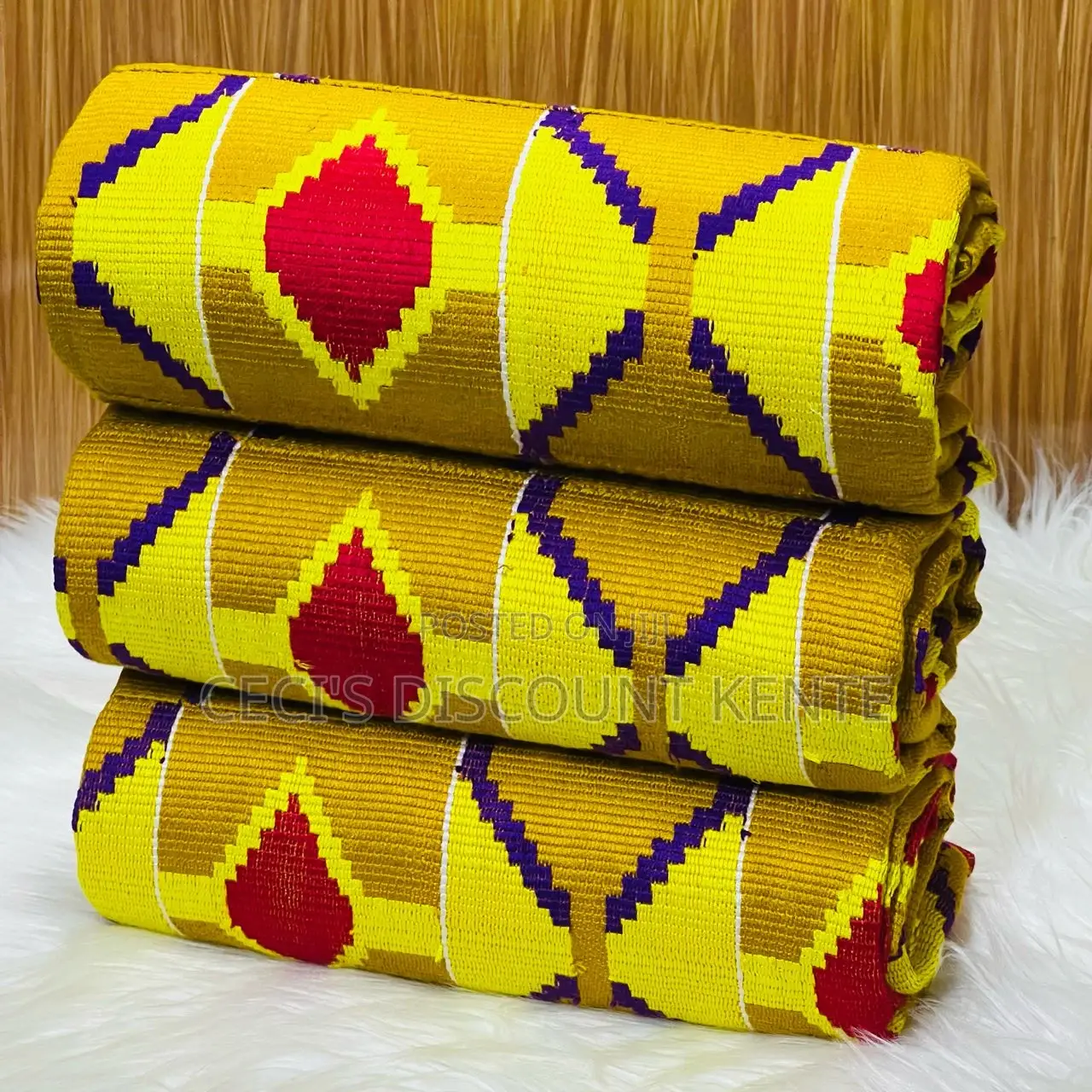 Premium Designs of Bonwire Kente for Traditional Weddings