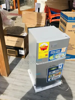 Doubledoor Nasco Gray Topfreezer Nasf2-120 Fridge 80L