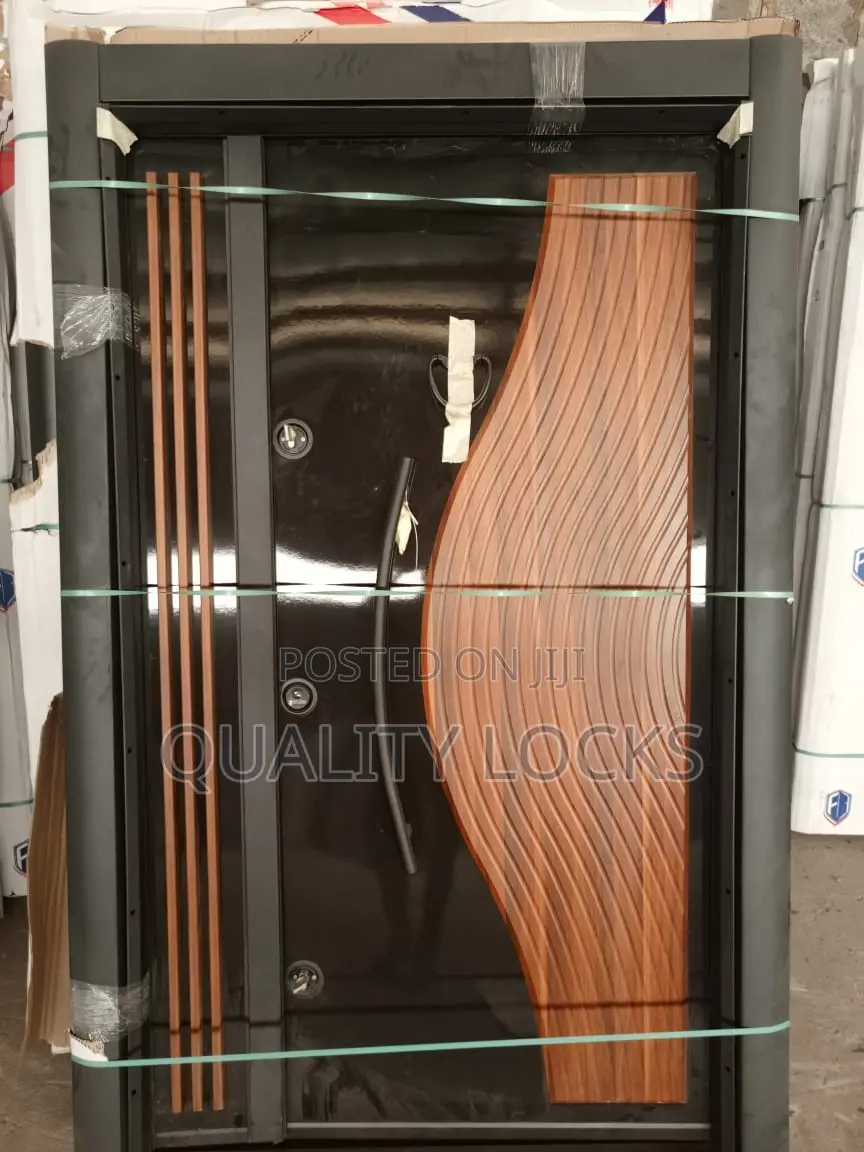 Turkish PVC Metal Security Door One and Half