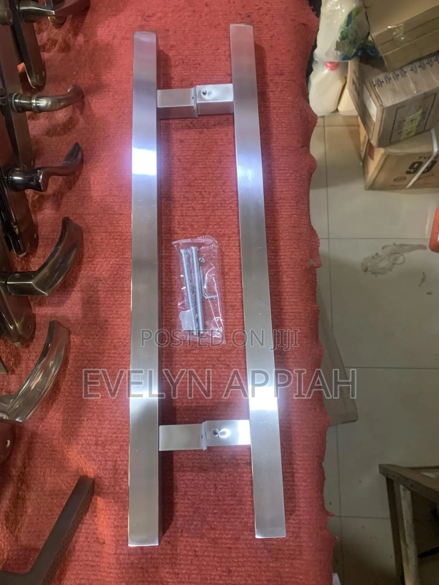 2ft Square Stainless Steel Pull Handle (Heavy)