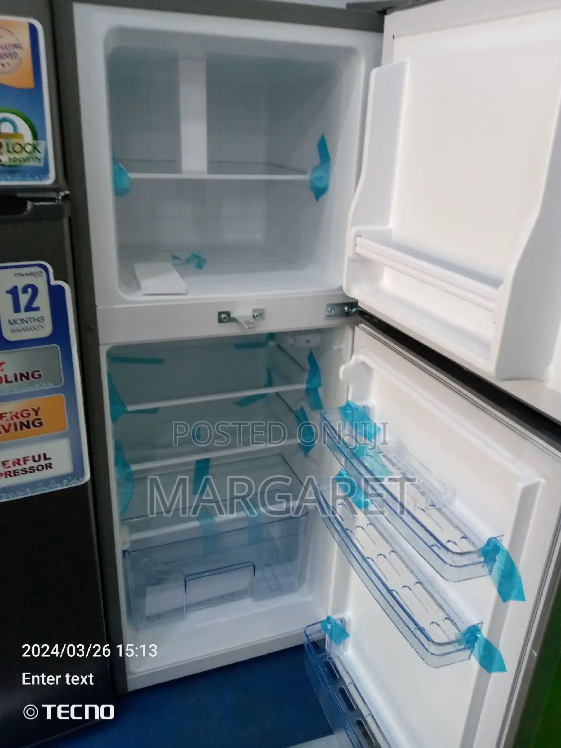 Pearl 108 Littres Double Door Fridge