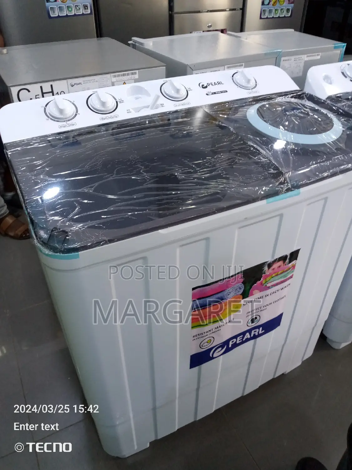 Pearl 10 Kg Semi Automatic Washing Machine