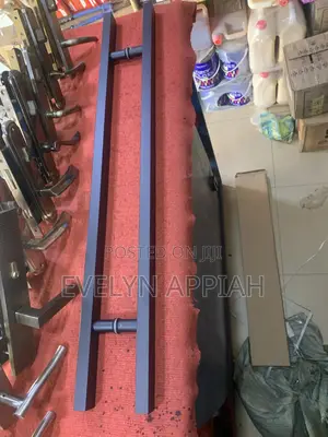3ft Square Black Stainless Steel Pull Handle