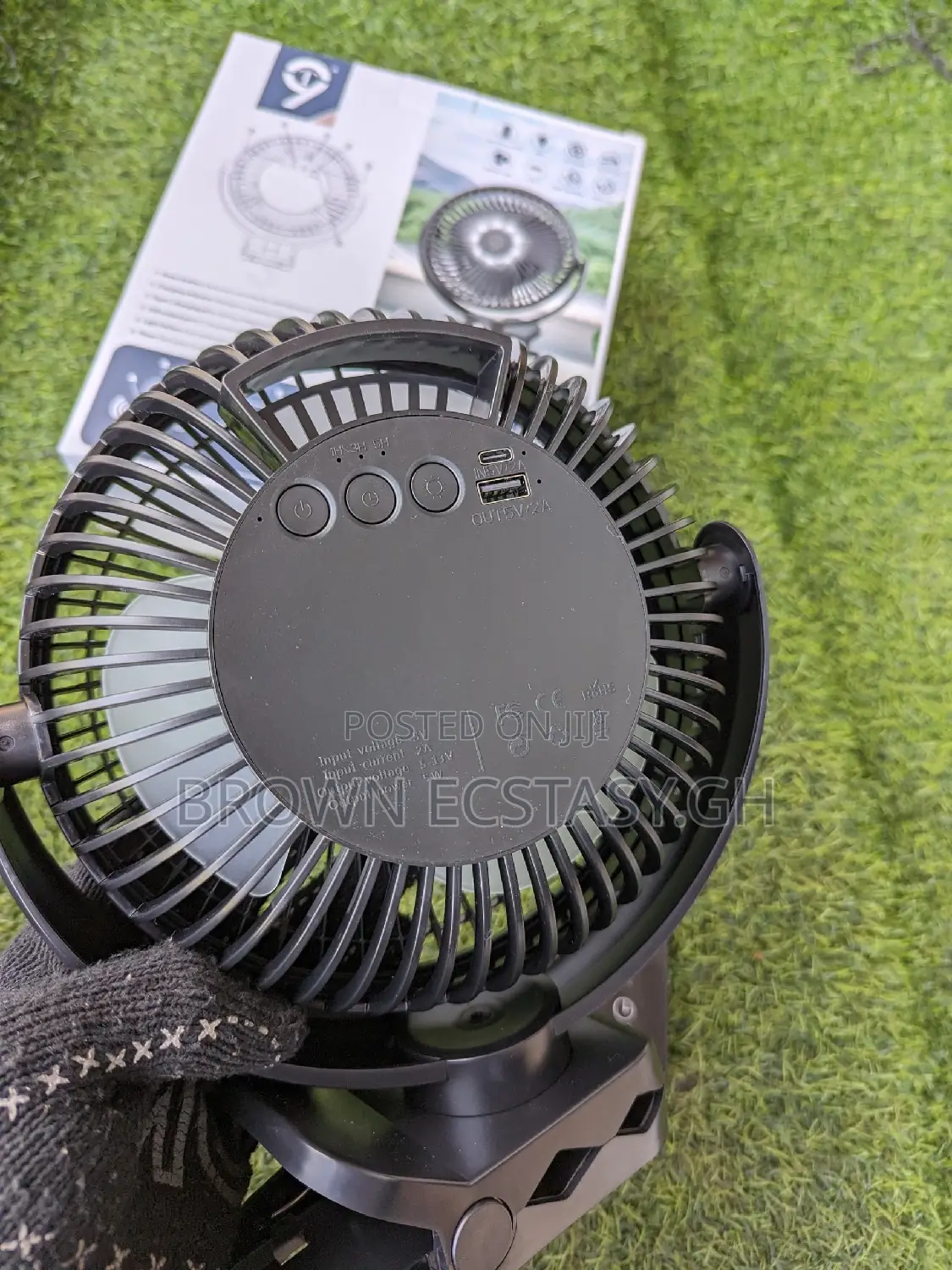 Original T 9 Rechargeable Fan (F-02)