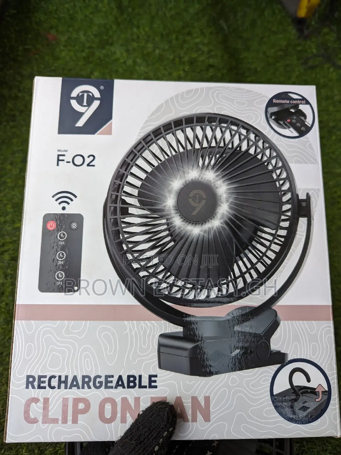 Original T 9 Rechargeable Fan (F-02)