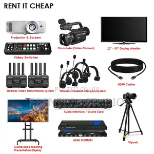 Media Equipment for Rent Live Streaming Video