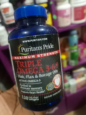 Puritan Pride Maximum Strength Triple Omega 3,6,9 Fish