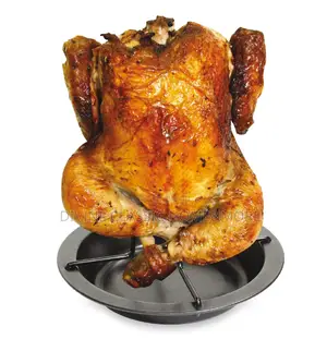 Fackelmann 7.5" Carbon Steel Chicken Roast Rack, Medium