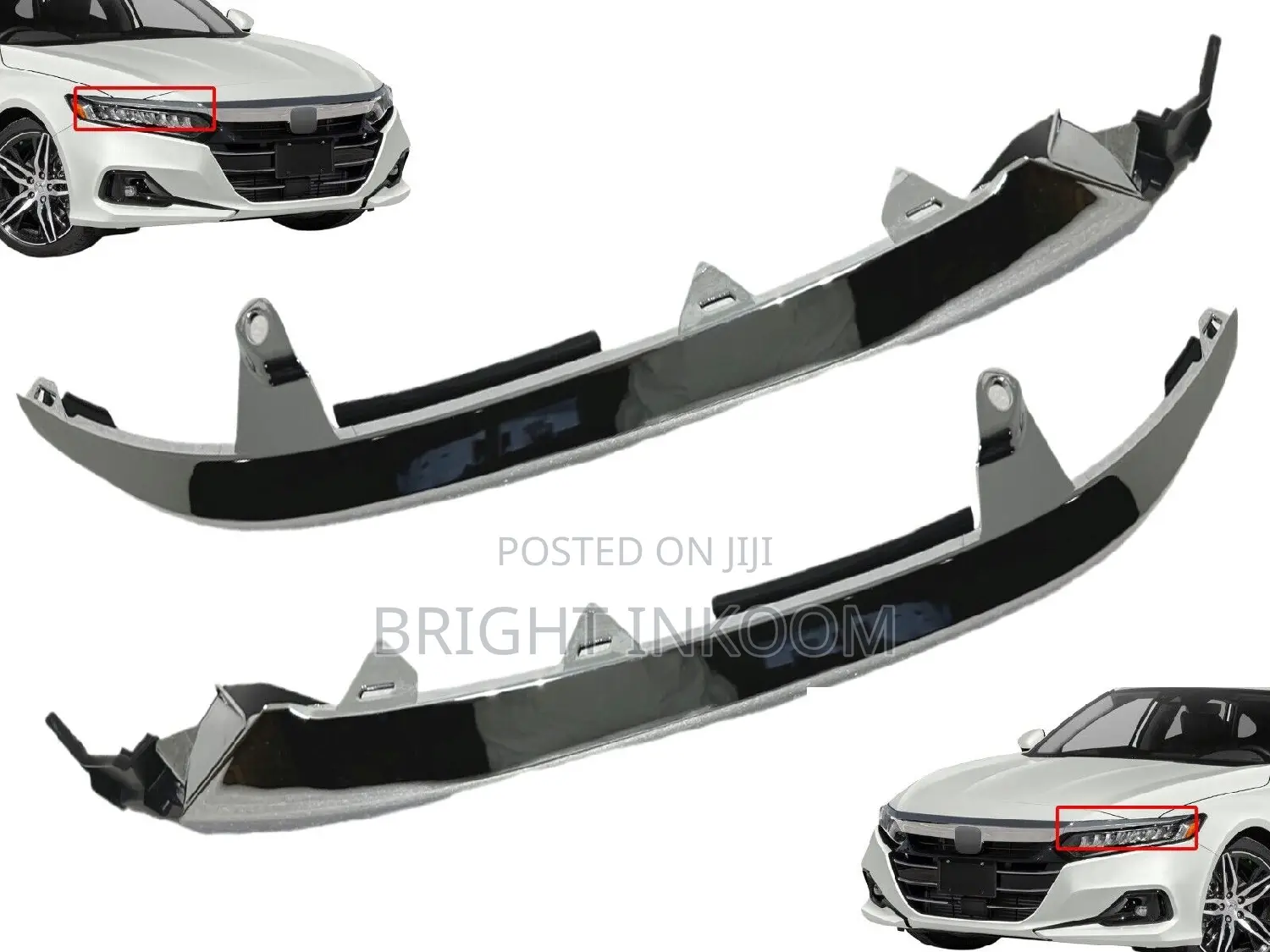 Honda Accord 2017 2018 2020 Headlight Chrome
