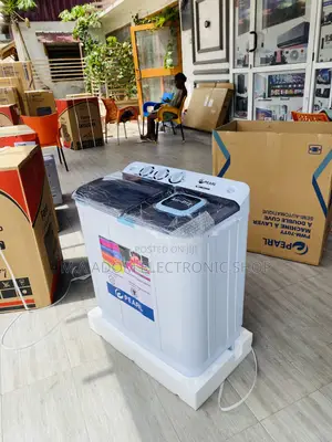Budget-Friendly Pearl 7kg Twin Tub Electric Washing Machine.