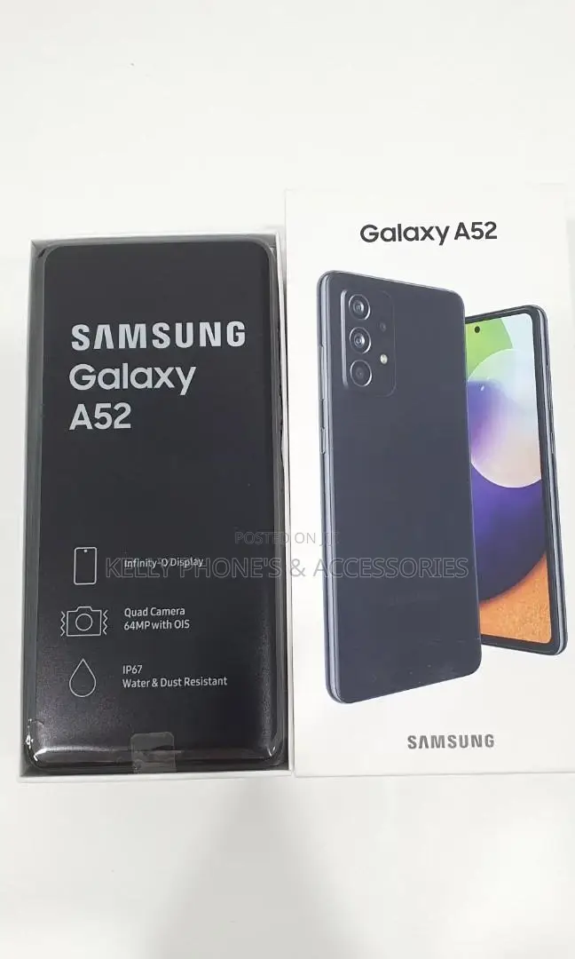 New Samsung Galaxy A52 5G 128 GB Black