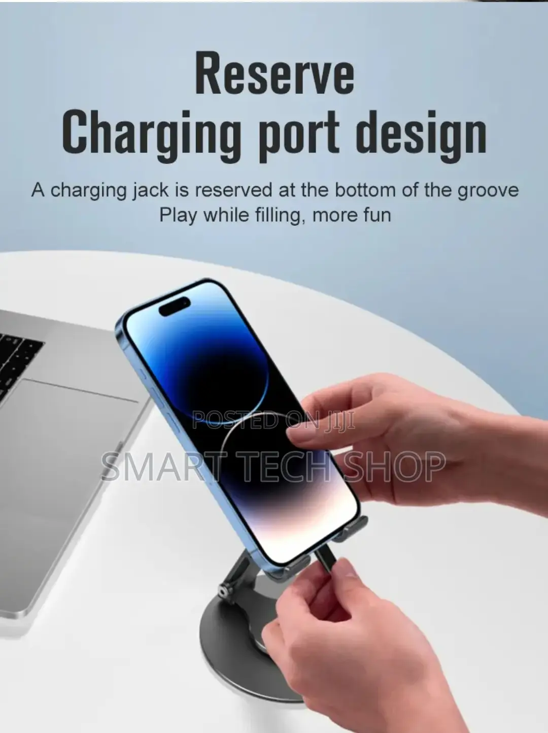 360 Rotating Phone Tablet Stand Desktop Foldable Adjustable