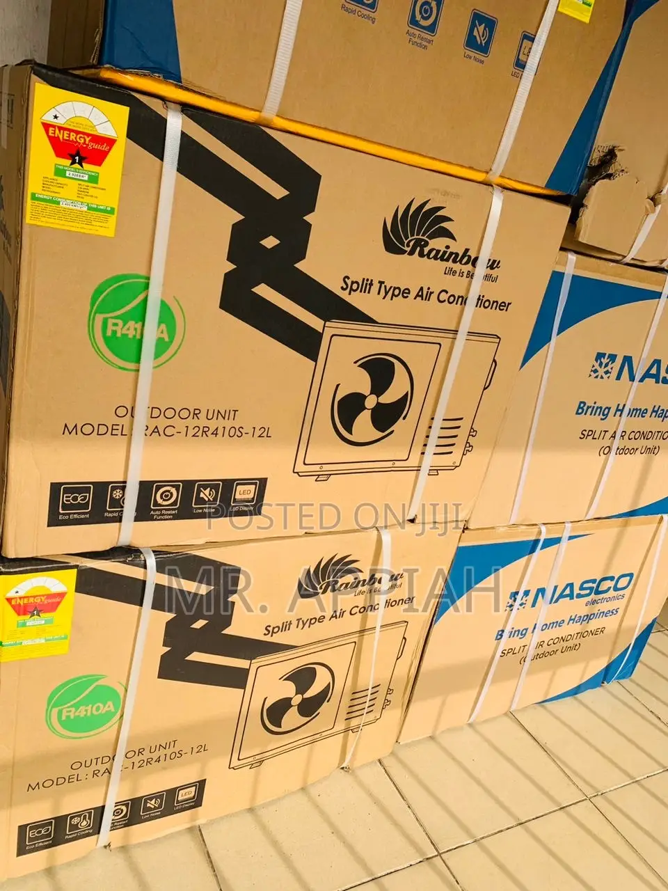 Brand New Rainbow 1.5hp Split Type Ac(White)R410.