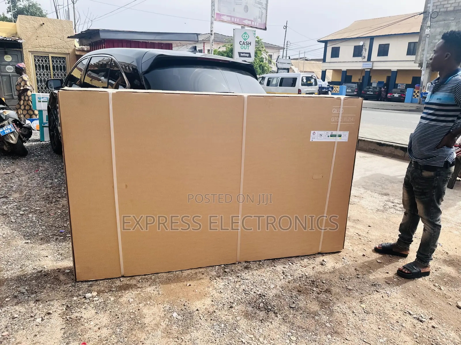Original Sleek Slim UHD QLED 85”Q60 Samsung Tv 