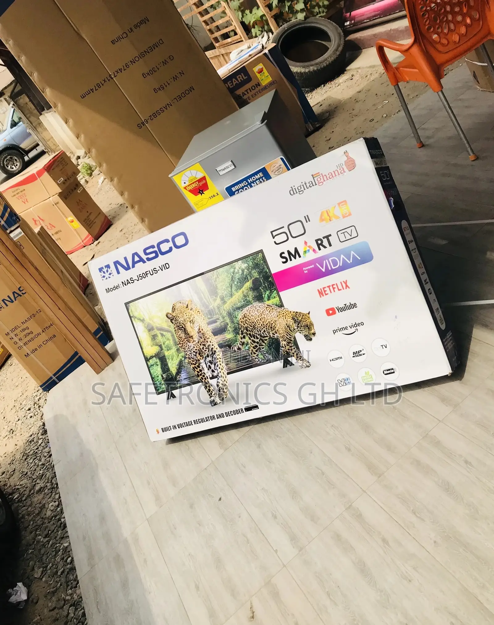Smart Black Electric 50 Inches Glossy Led Nasco Tv