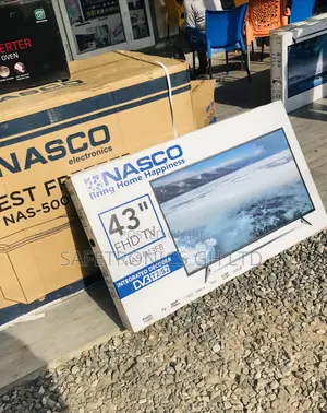 Glossy Led Full HD Nasco Black Electric 43 Inches Tv