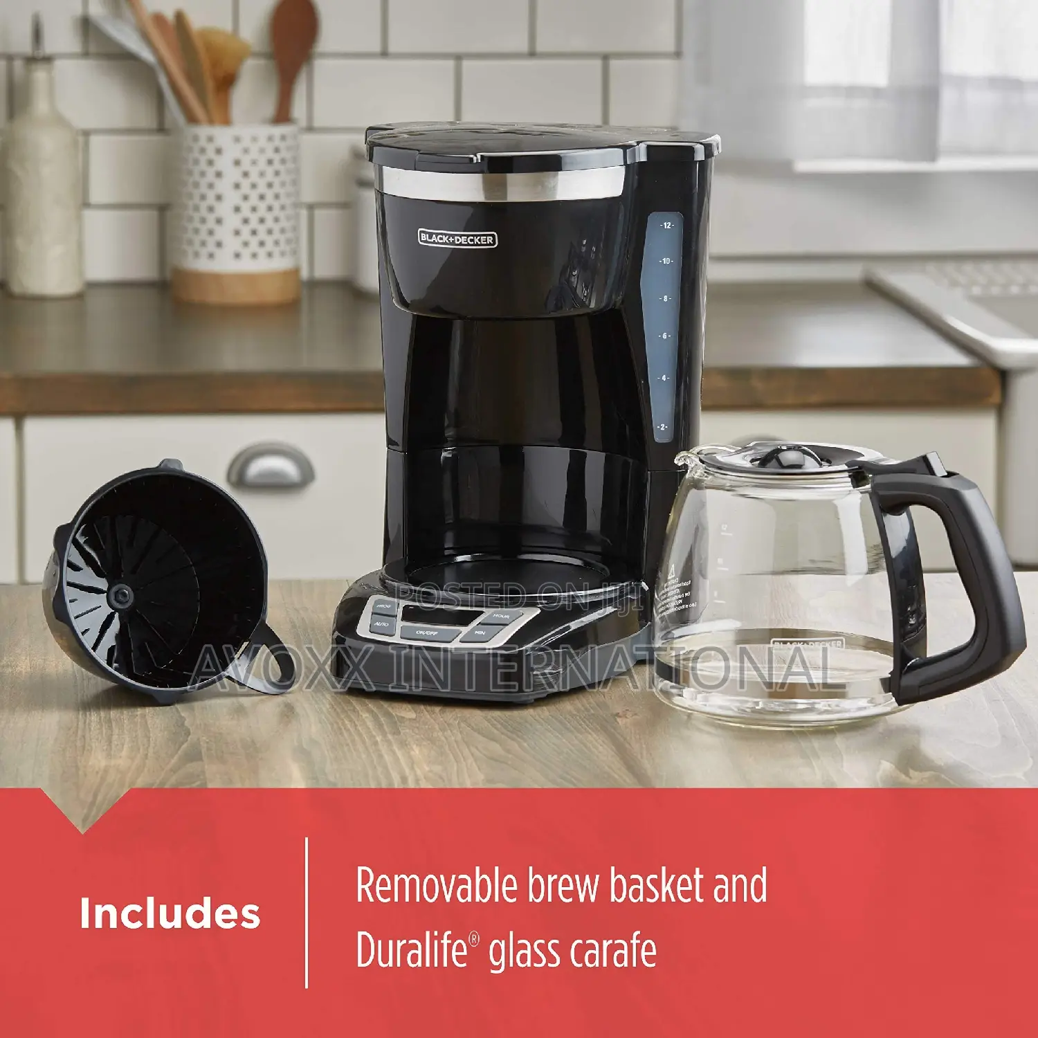 BLACK+DECKER 12-Cup Digital Coffee Maker, CM1160B-1,