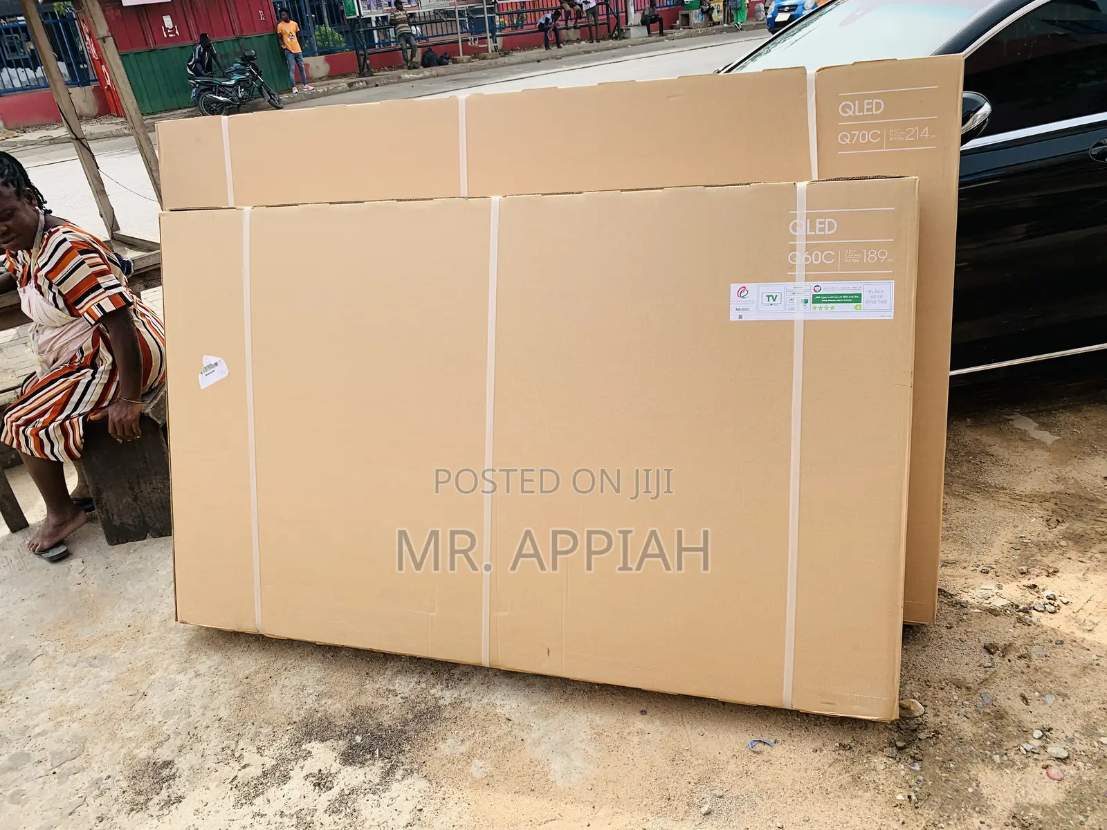 Authentic Samsung 85q60 85” Qled Smart Electric Tv.