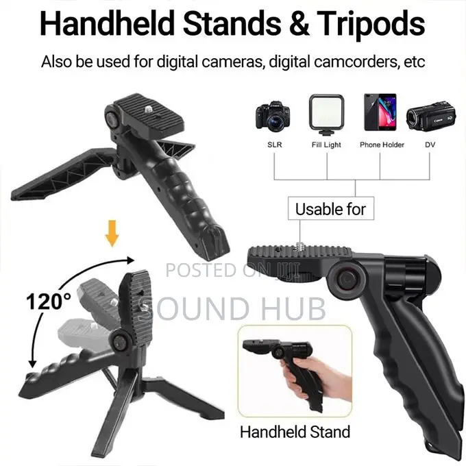 Phone Tripod Stand Phone Holder + Free Ambient Light