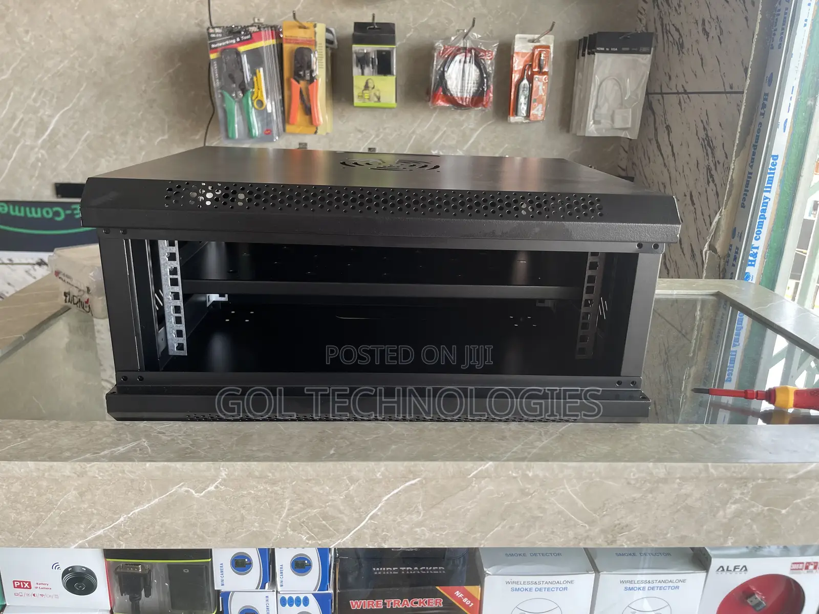 4u Network Rack or Cabinet 530x240x450 Side Open With Tray Ak Power