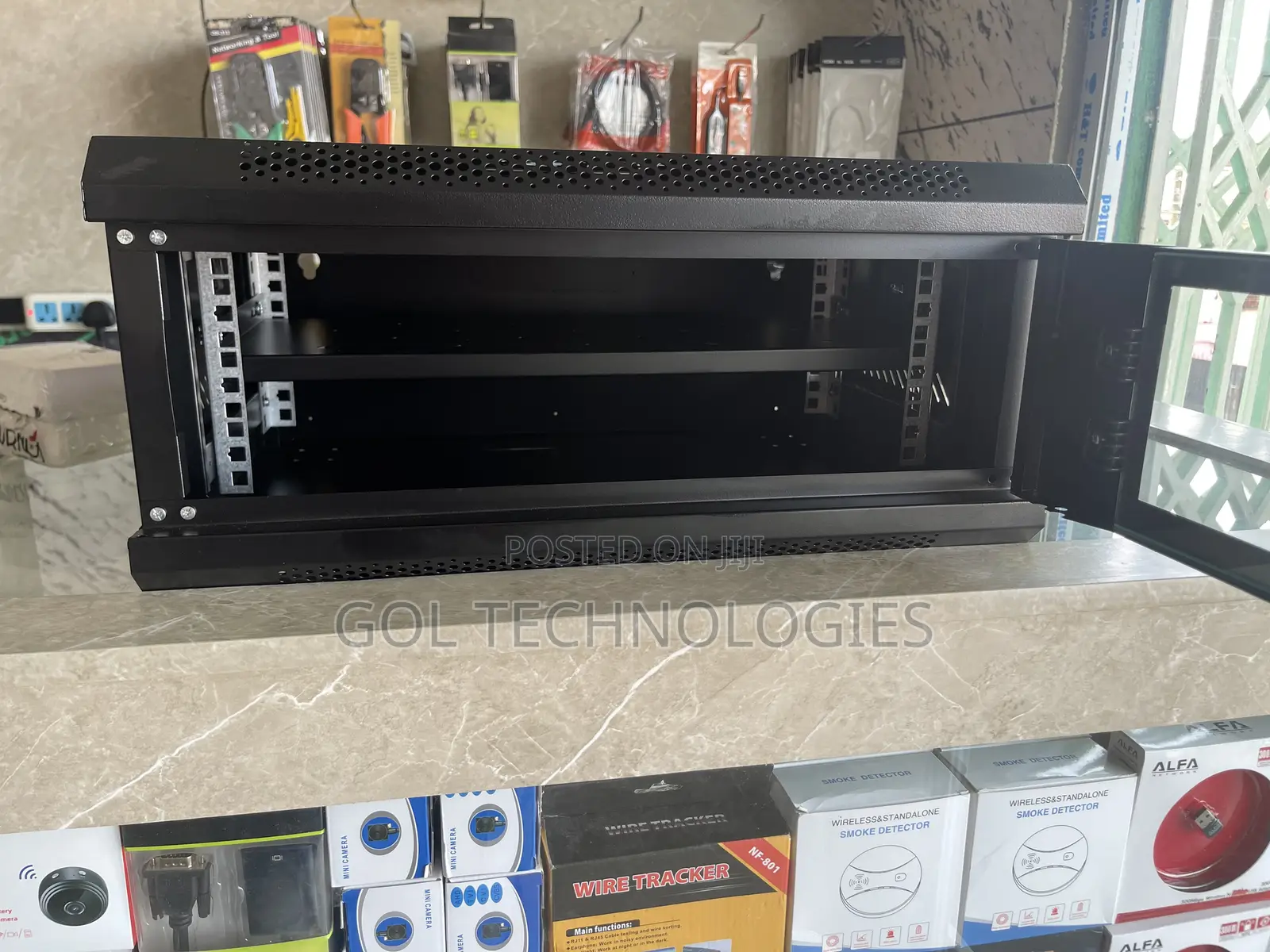 4u Network Rack or Cabinet 530x240x450 Side Open With Tray Ak Power