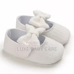 Infant Baby Girls Non Slip Walking Shoes With Hair Band