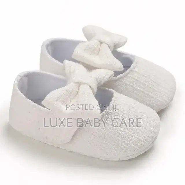 Infant Baby Girls Non Slip Walking Shoes With Hair Band