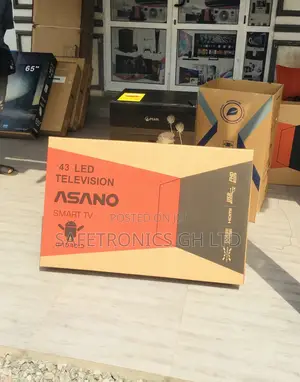 Black Electric 43 Inches Glossy Led Asano Smart Tv
