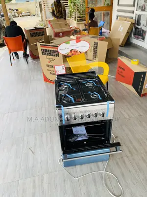 Brand New Ferre 50x60 4 Gas Burner With Oven Grill(Gray).