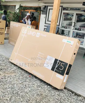Electric Glossy Led Black Smart LG UN73 75 Inches