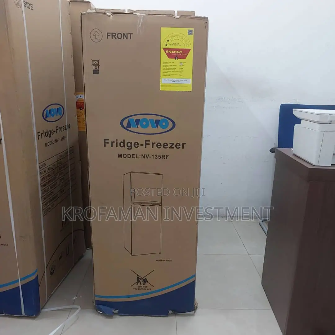 Novo Nv-135rf Double Door Top Freezer Fridge
