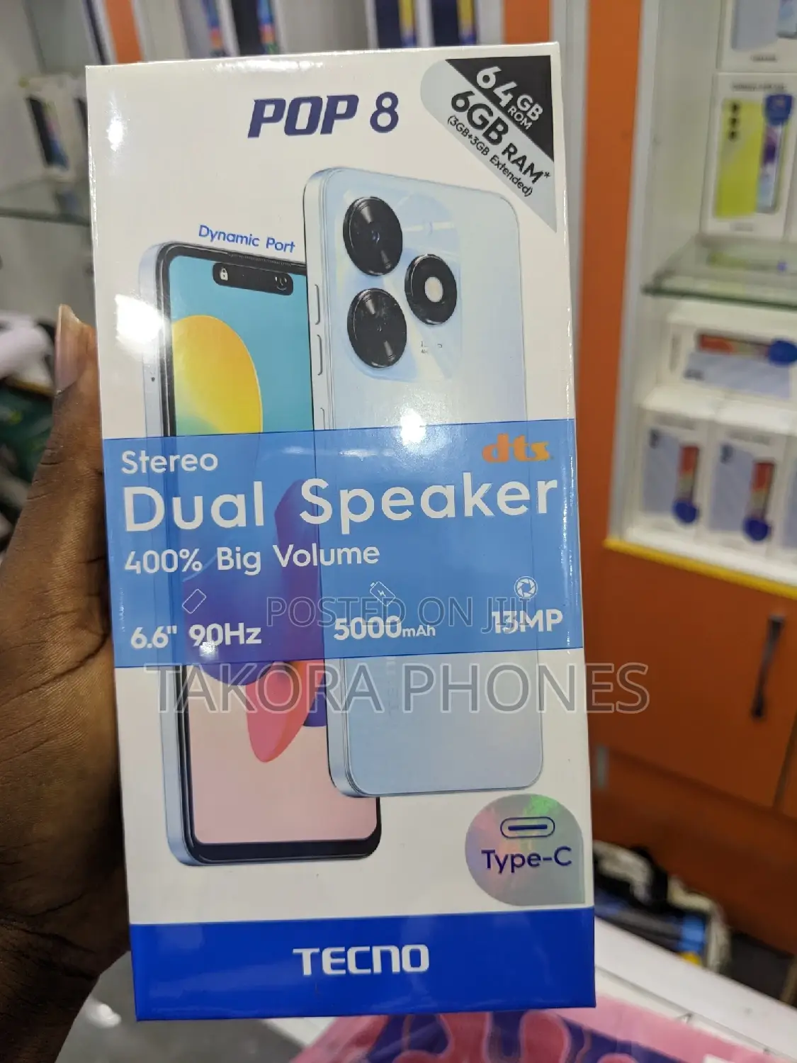 New Tecno Pop 8 128 GB Black