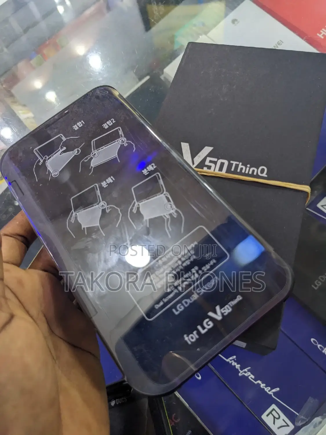 New LG V50 ThinQ 5G 128 GB Black