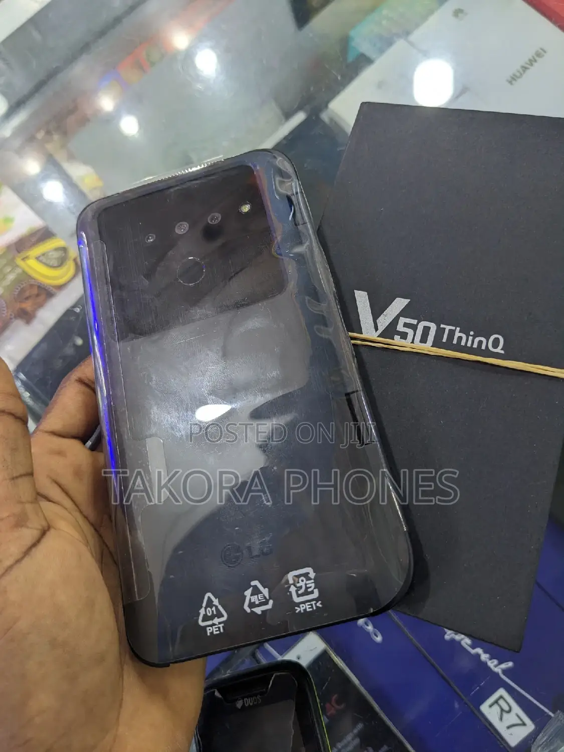New LG V50 ThinQ 5G 128 GB Black