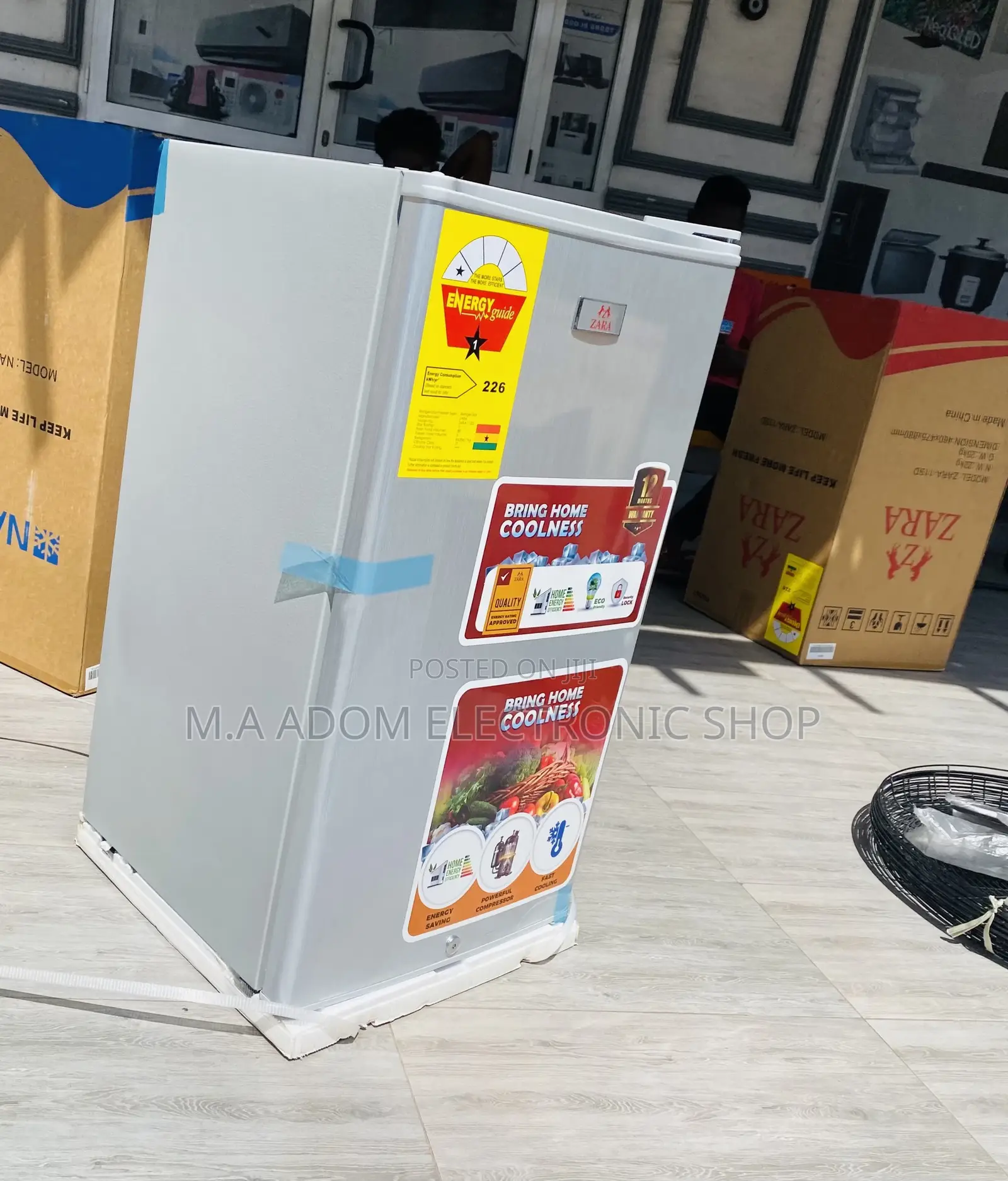 Durable Zara Single Door Table Top Electric Fridge.