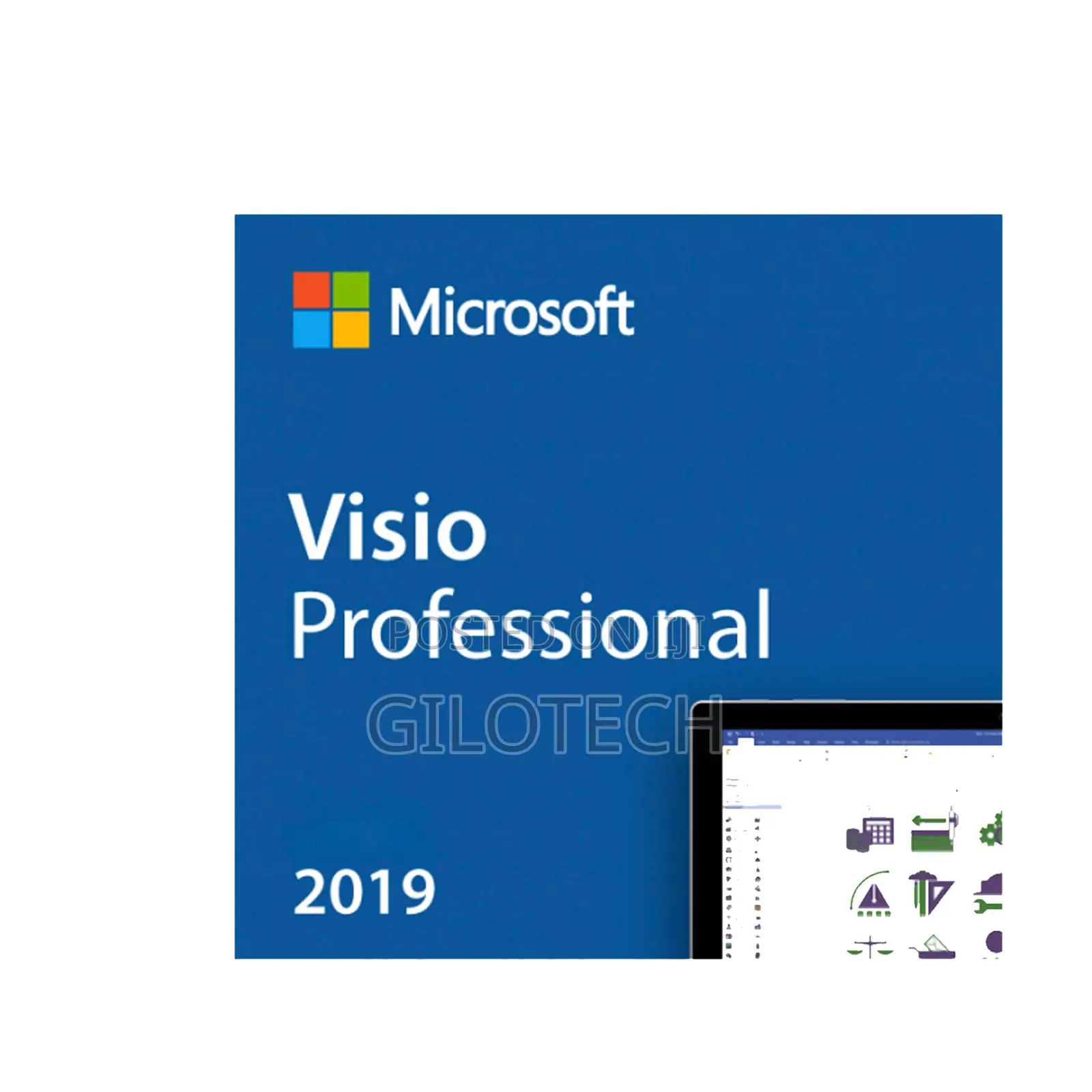 Microsoft Visio 2019 Pro - 1PC - Bind to Motherboard
