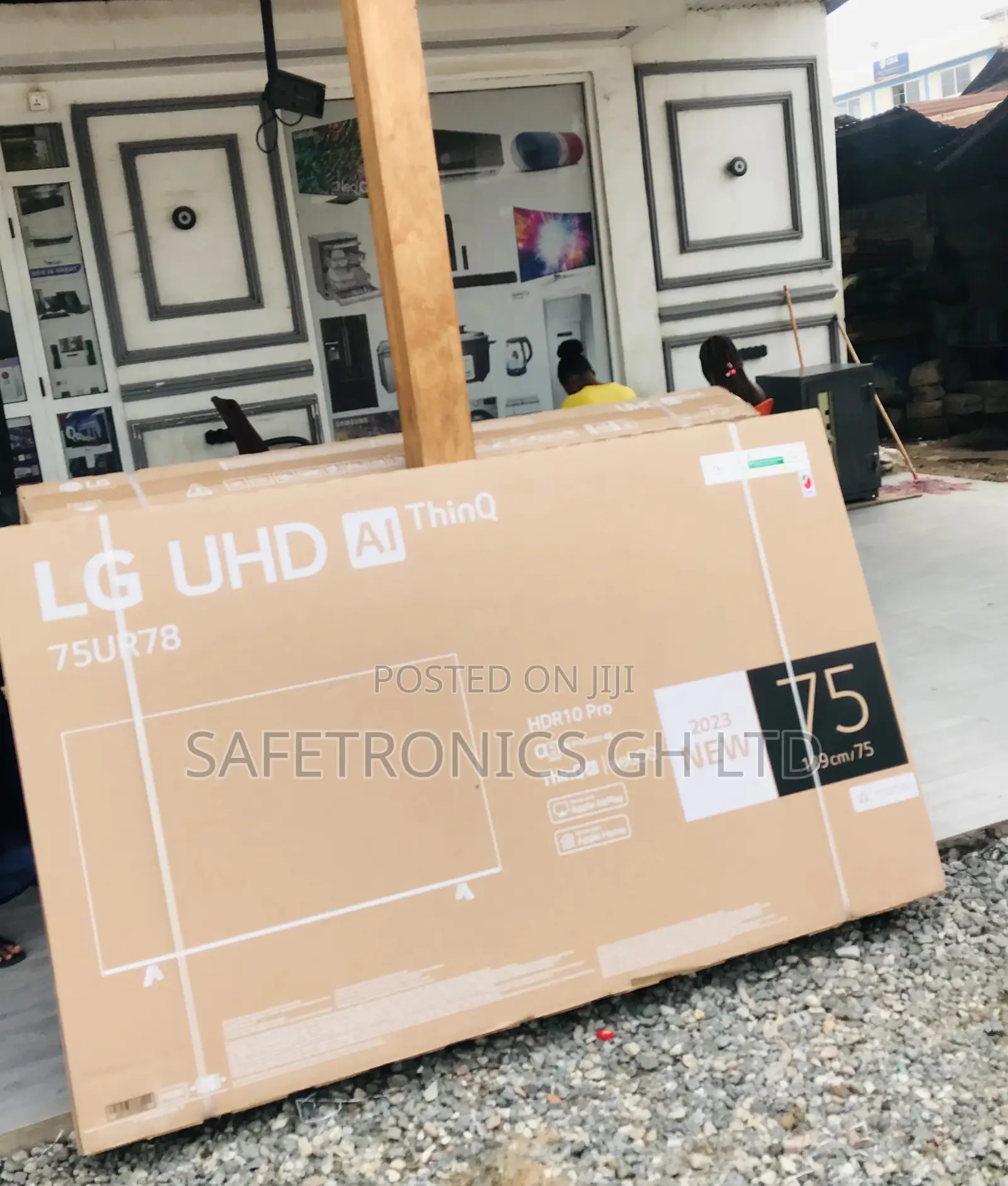 UHD Un78 Led Black Electric Smart LG 75 Inches Glossy Tv