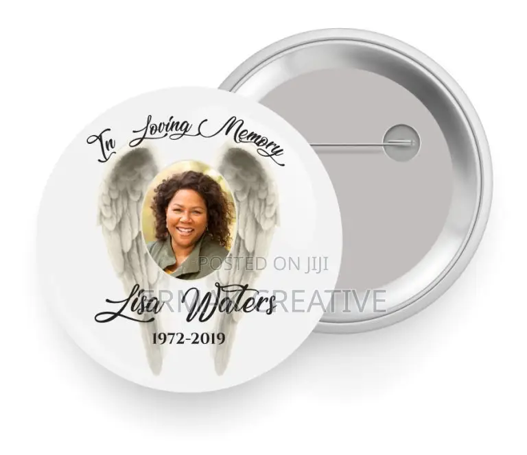Funeral / Memorial Custom Badges
