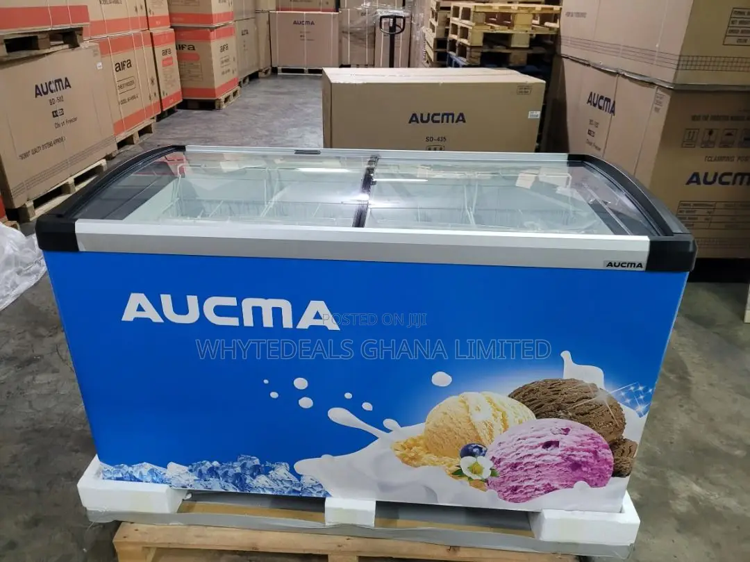 400 Litres Aucma Display Showcase Chest Ice-Cream Freezer