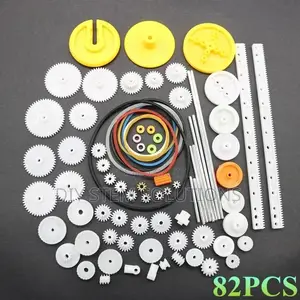 82pcs/Set Plastic Gear Package Kit DIY