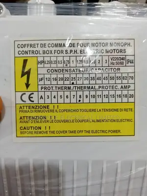 Control Box For S PH Electric Motor
