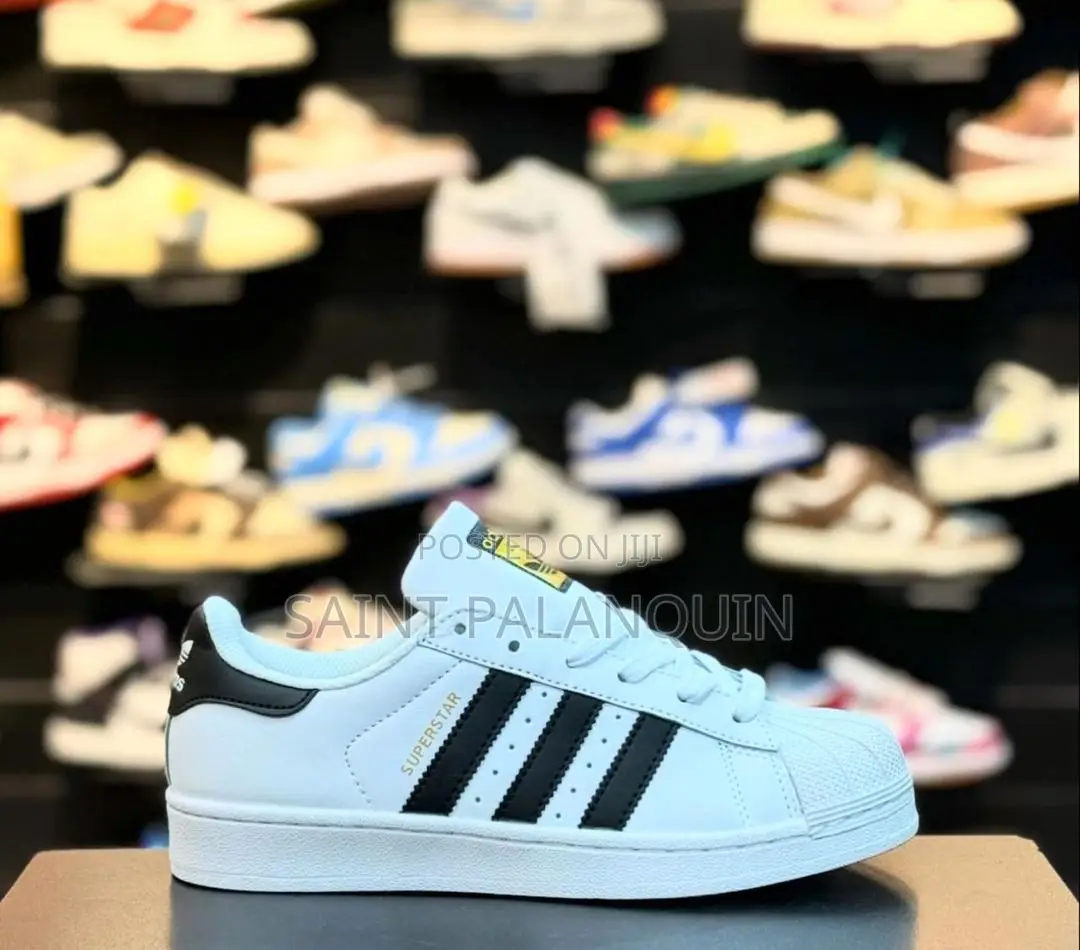 Adidas Superstar White And Black