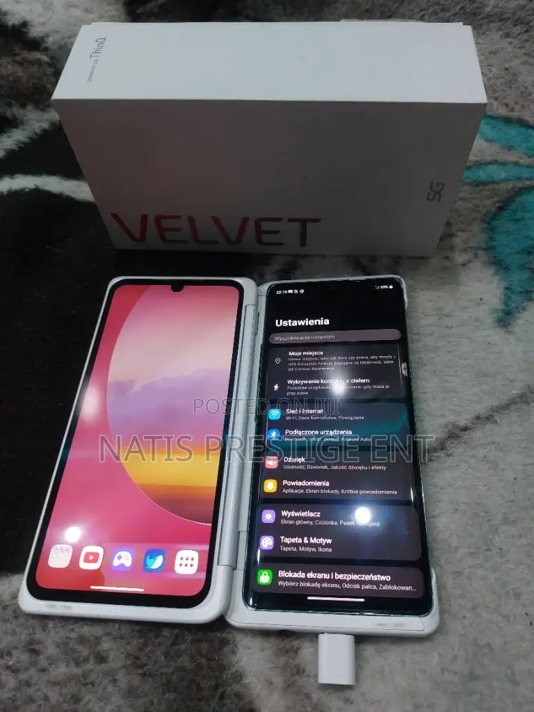 New LG Velvet 5G 128 GB Black